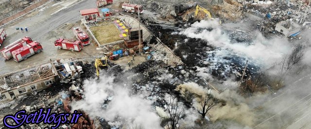 ۲ کشته و ۵۷ زخمی در پی انفجاری در کارخانه‌ چینی
