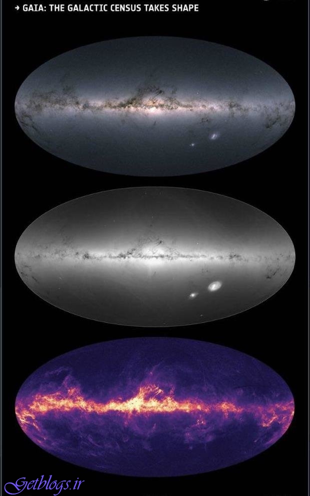 نقشه سه بعدی از ۱.۷ میلیارد ستاره کهکشان راه شیری تهیه آن انجام شد