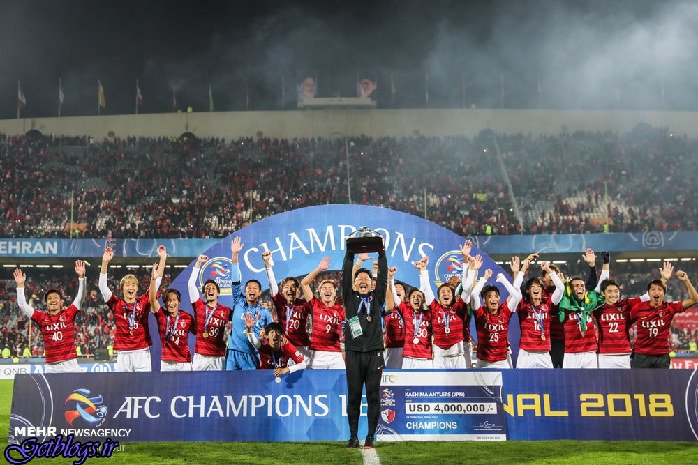 مراسم خوش حالی قهرمانی و اهدای مدال فینال لیگ قهرمانان آسیا