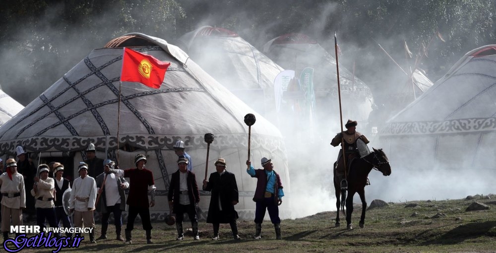 تصاویر) + مسابقات جهانی کوچ نشینان در قرقیزستان‎ (