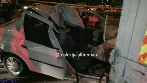 عکس های پسر ۲۶ساله مصدوم , مچاله شدن ال۹۰ در تصادف با کامیونت | دختر ۱۷ساله فوت شد پسر ۲۶ساله مصدوم , مچاله شدن ال۹۰ در تصادف با کامیونت | دختر ۱۷ساله فوت شد
