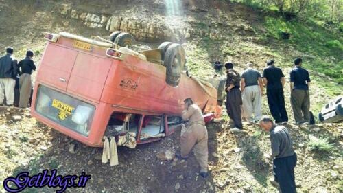 عکس های واژگونی مینیبوس 21 نفر را راهی بیمارستان کرد واژگونی مینیبوس 21 نفر را راهی بیمارستان کرد
