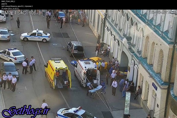 حمله به عابران پیاده در مسکو با تاکسی