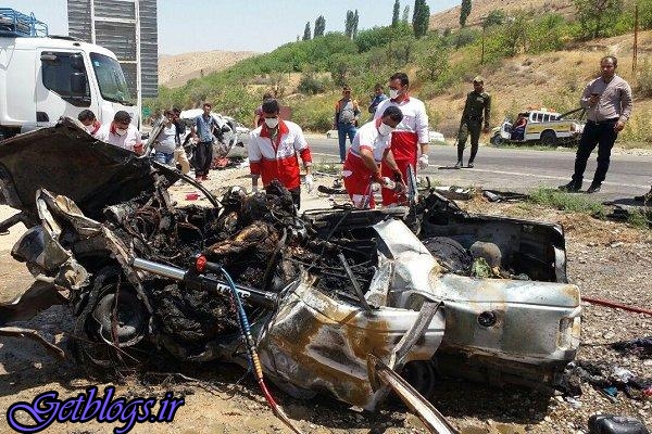 تصادف خودروی پژو ۴۰۵ و تیبا با کامیون ۵ کشته و ۶ زخمی برجای گذاشت