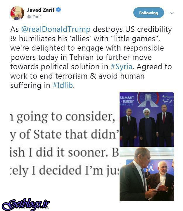 در نشست پایتخت کشور عزیزمان ایران توافق کردیم که جهت آخر دادن به تروریسم همکاری کنیم / ظریف